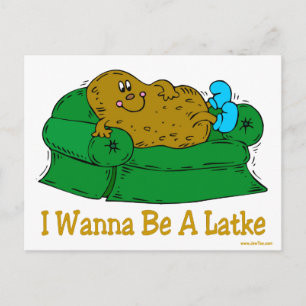 POSTAL FESTIVA HANUKKAH FUNNY DICE 'QUIERO SER LAGO'