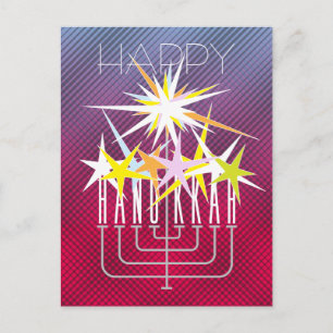 POSTAL FESTIVA HANUKKAH LIGHTS