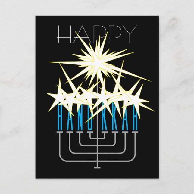 POSTAL FESTIVA HANUKKAH LIGHTS (Anverso)