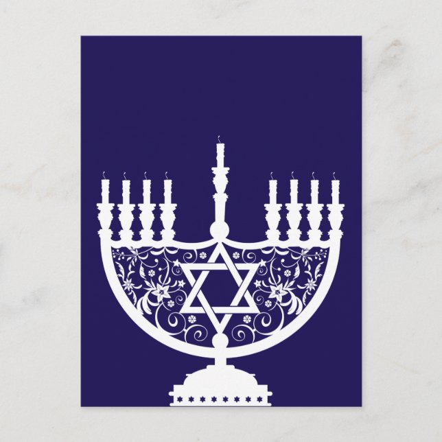 Postal Festiva Hanukkah Menorah (Anverso)