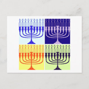 Postal Festiva Hanukkah Menorah
