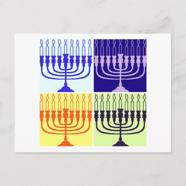 Postal Festiva Hanukkah Menorah (Anverso)