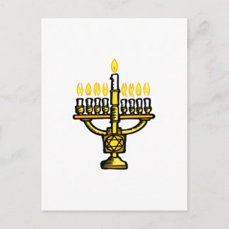 Postal Festiva Hanukkah Menorah