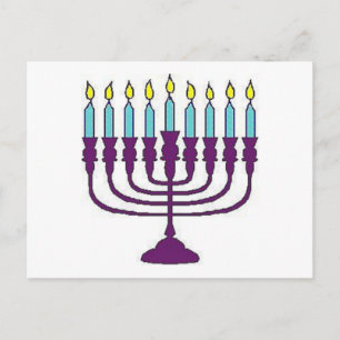 Postal Festiva Hanukkah Menorah