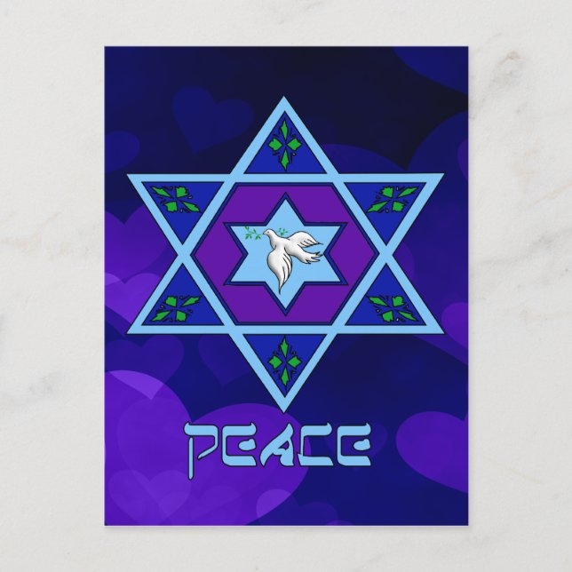 Postal Festiva Hanukkah Peace Art (Anverso)