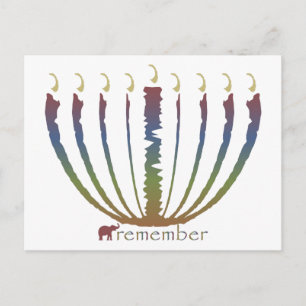Postal Festiva Hanukkah - recordar
