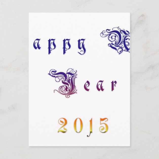 Postal Festiva Happu Año Nuevo 2015 Hakuna Matata desea.png (Anverso)