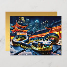 Postal Festiva Happy Chinese New Year Snake 2025 HPostC
