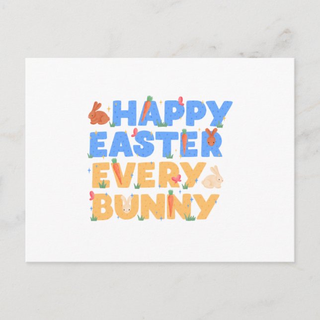 Postal Festiva Happy Easter (Anverso)