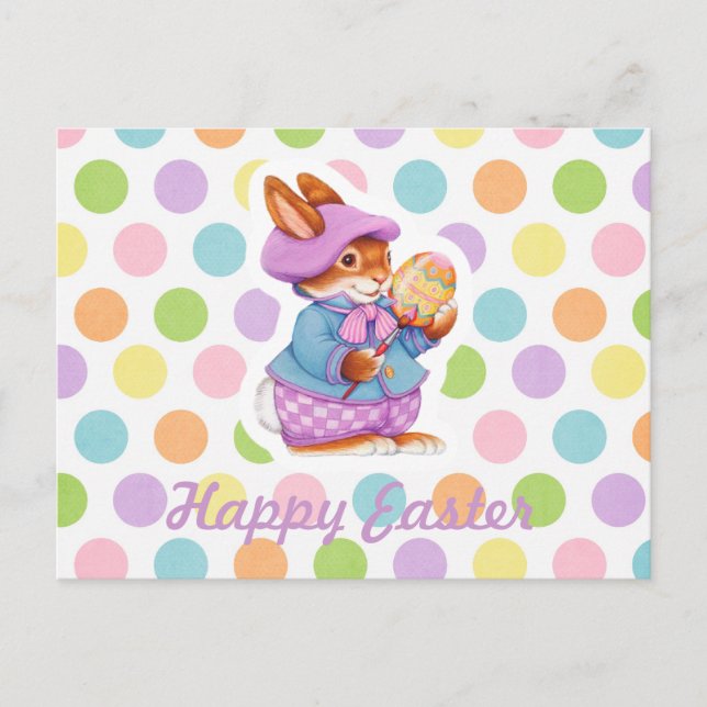 Postal Festiva Happy Easter (Anverso)