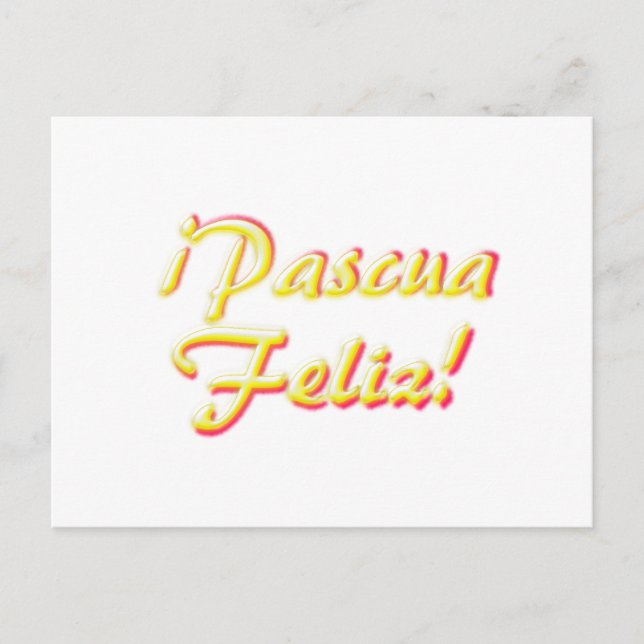 Postal Festiva Happy Easter card (Anverso)