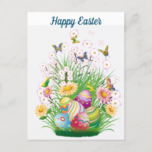 Postal Festiva Happy Easter Floral
