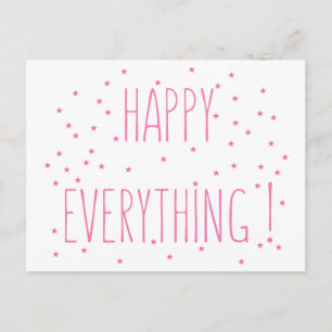 Postal Festiva Happy Everything - Postcard