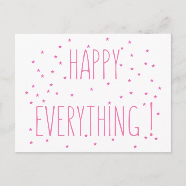Postal Festiva Happy Everything - Postcard (Anverso)