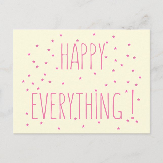 Postal Festiva Happy Everything - Postcard (Anverso)