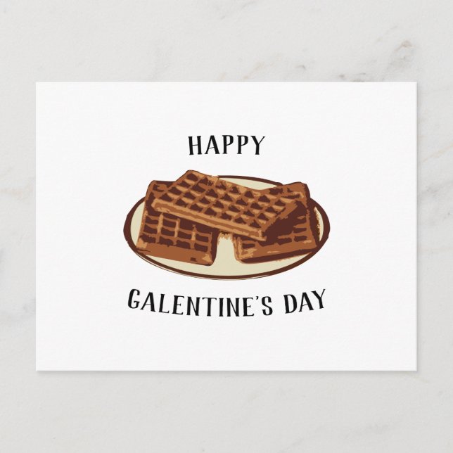 Postal Festiva Happy Galentine's Day Parks & Rec (Anverso)