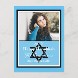 Postal Festiva Happy Hanukkah Photo Postcard - HAMbWG
