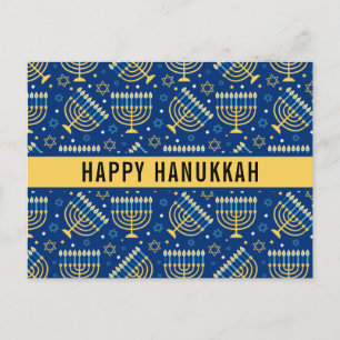 Postal Festiva Happy Hanukkah Star of David Cute Trendy