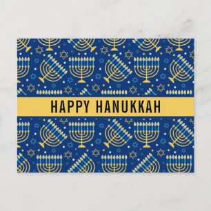 Postal Festiva Happy Hanukkah Star of David Cute Trendy