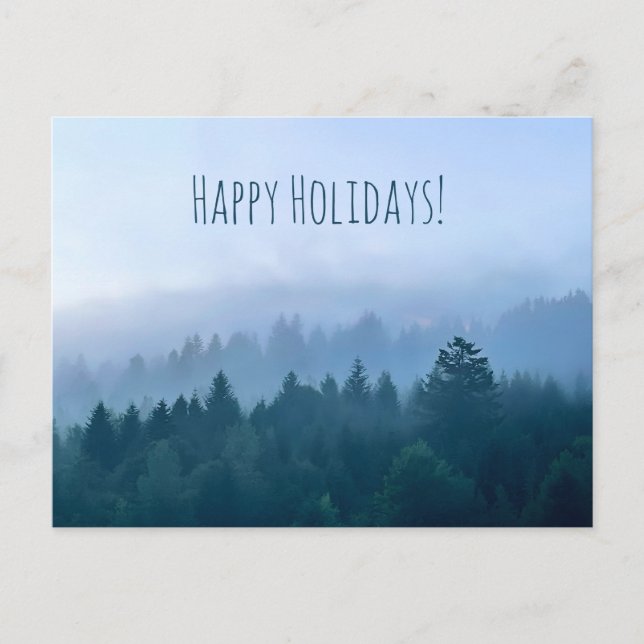 Postal Festiva Happy Holiday Christmas Postcard (Anverso)