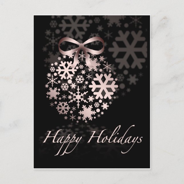 Postal Festiva Happy Holidays (Anverso)