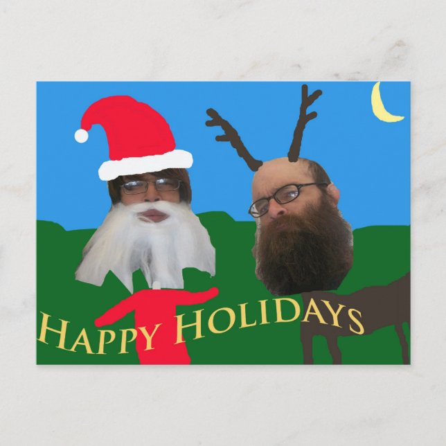 Postal Festiva happy holidays 1 (Anverso)