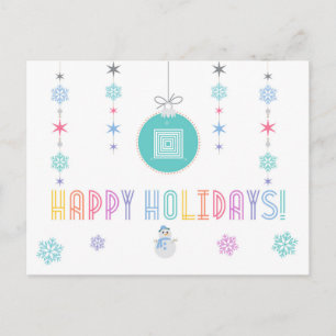 Postal Festiva Happy Holidays LLR Lularoe inspirado en 2