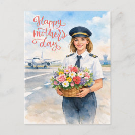 Postal Festiva Happy Mother's Day on the runway for pilot