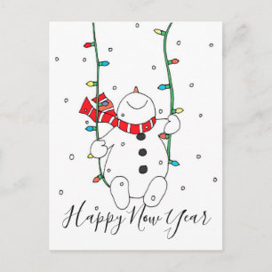 Postal Festiva Happy New Year