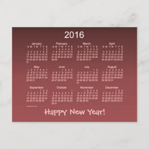 Postal Festiva Happy New Year 2016