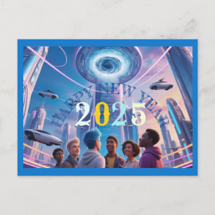 Postal Festiva Happy new year 2025