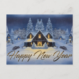 Postal Festiva Happy New Year Card