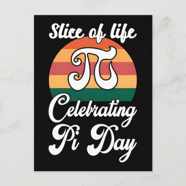 Postal Festiva Happy Pi Day 2026 Math Nerd Celebration (Anverso)
