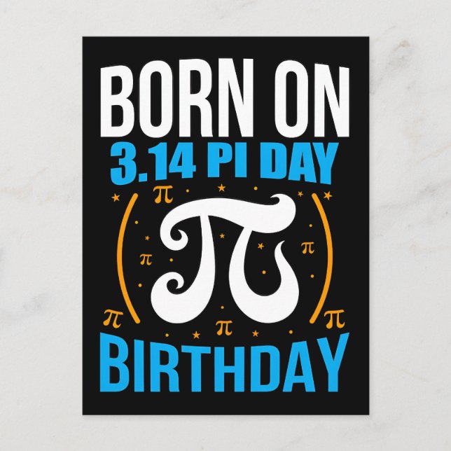 Postal Festiva Happy Pi Day 2026 Math Nerd Celebration (Anverso)