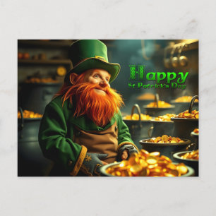 Postal Festiva Happy St Patrick's Day Leprechaun HPostC05