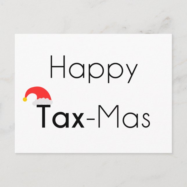 Postal Festiva Happy TaxMas (Anverso)