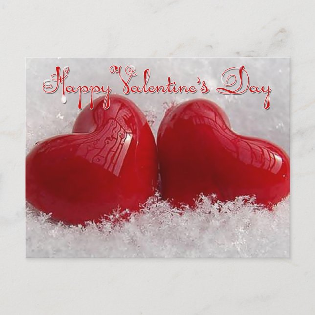 Postal Festiva Happy Valentine's Day (Anverso)
