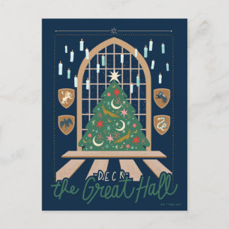 Postal Festiva Harry Potter | Decorar el Gran Salón