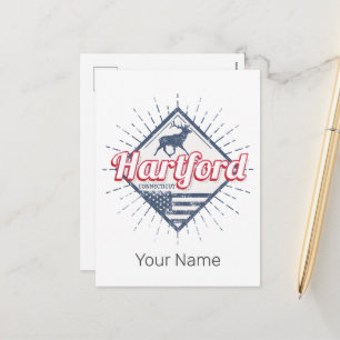 Postal Festiva Hartford City Connecticut Estados Unidos