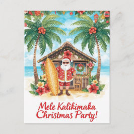 Postal Festiva Hawaii Christmas with Santa Claus 