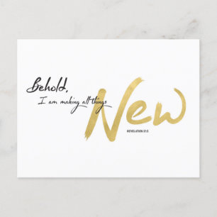 Postal Festiva He aquí que hago todas las cosas Nuevas
