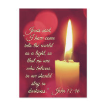 He venido como una luz, Juan 12:46 Verso de la Bib