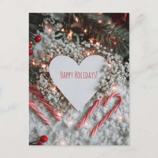 Postal Festiva Heart-shaped Christmas card 