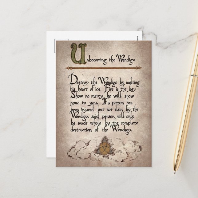 Postal Festiva hechizo espeluznante de brujas Halloween (Anverso/Reverso In Situ)