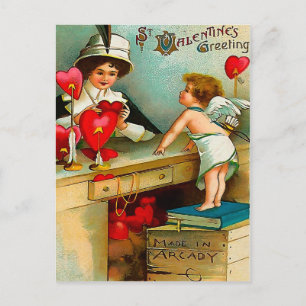 Postal Festiva Hecho en Arcady - Saludo El día de San Valentín