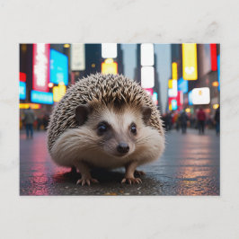 Postal Festiva Hedgehog en Times Square