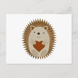 Postal Festiva Hedgehog Heart