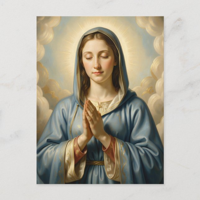 Postal Festiva Heilige Mutter Gottes – Göttliche Liebe & Schutz (Anverso)
