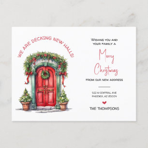 Postal Festiva Hemos mudado a nuevos Navidades de casa moviendo I