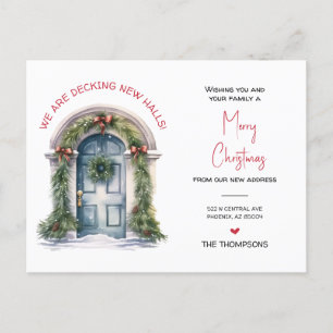 Postal Festiva Hemos mudado a nuevos Navidades de casa moviendo I